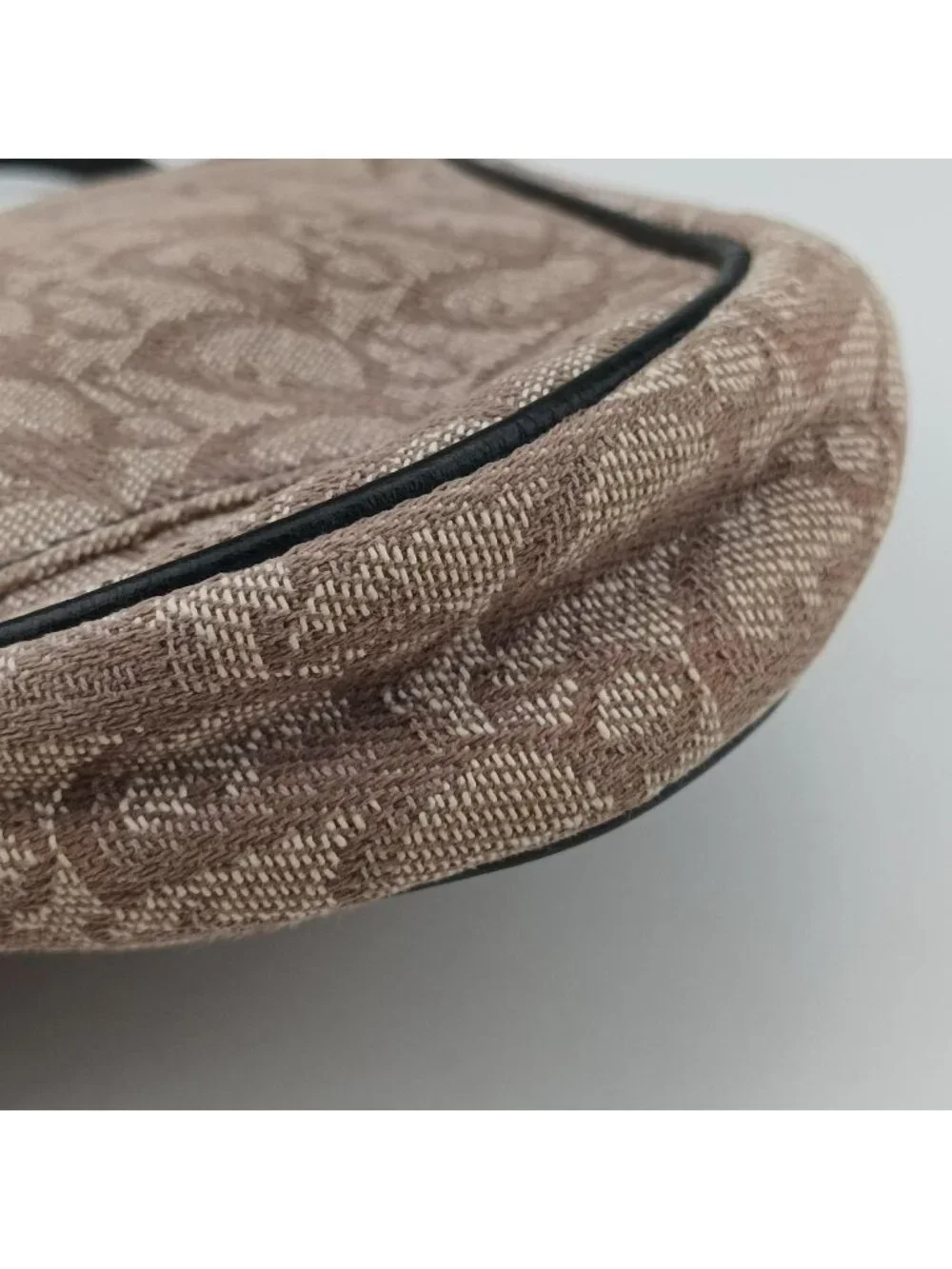 Dior Saddle Navy Beige Pink Jacquard MC Handbag